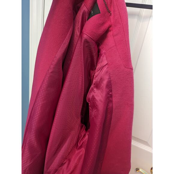 Tahari Coat Womens Size XL Wool Blend Barbiecore Fall Winter Business Casual - Picture 11 of 16
